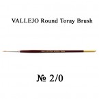 Vallego round Toray Brush 2/0